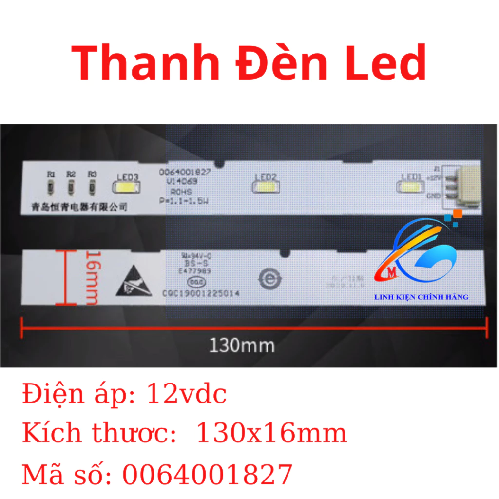 Mạch đèn led 12v mạch đèn led tủ lạnh